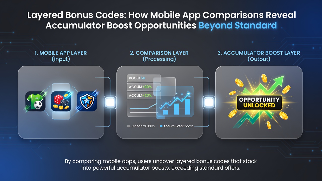 Close-up view of accumulator bet builder interface on a mobile betting app with bonus code fields highlighted