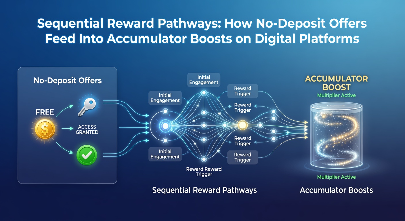 Screenshot of a mobile app displaying an activated accumulator boost after completing a no-deposit offer cycle
